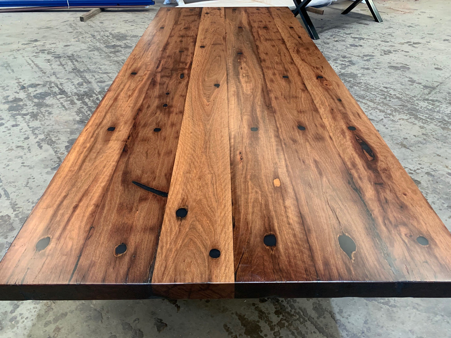 Recycled Bridge Timber Table Top - NST 209